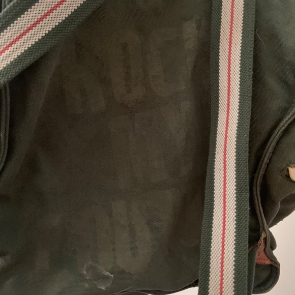 Vintage Juicy Couture Canvas + Leather Backpack Tote Bag - Picture 11 of 16